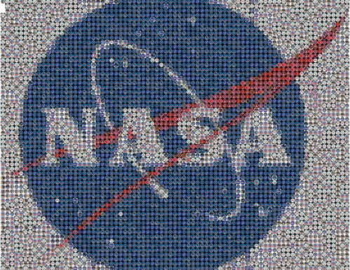 Amazing NASA Mission Patches collection Mosaic w/COA