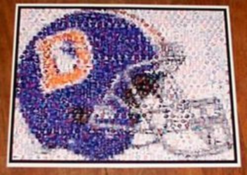 Amazing Denver Broncos 1980s helmet Montage. #ed to 25