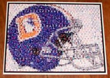 Amazing Denver Broncos 1980s helmet Montage. #ed to 25 , Football-NFL - n/a, Final Score Products
 - 1