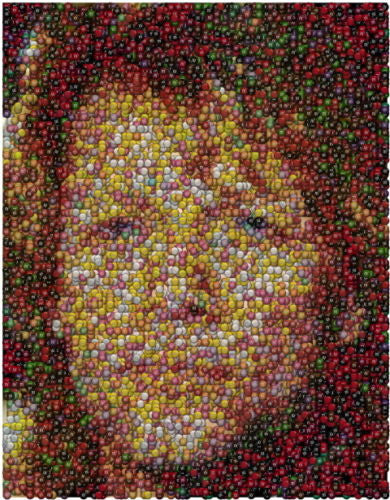 Custom M&Ms Candies YOUR NAME Incredible Mosaic 9X12 Framed Print $99 value