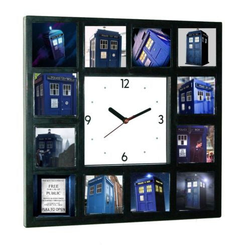 Doctor Dr. Who Tardis Glow In The Dark 12 Clock numbered LIMITED EDITION