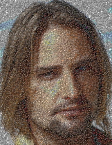 ABC LOST TV Show Amazng Sawyer Dharma button mosaic WOW , Other - n/a, Final Score Products
 - 1