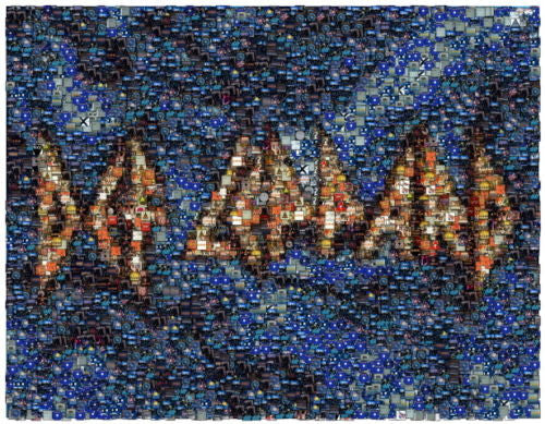 Amazing Def Leppard album photo mosaic LIMTED Ed.8.5X11