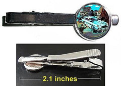 James Bond 007 Lunchbox art Tie Clip Clasp Bar Slide Silver Metal Shiny , Other - n/a, Final Score Products
