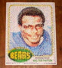 Amazing Chicago Bears Walter Payton Rookie Card Montage , Football - n/a, Final Score Products
