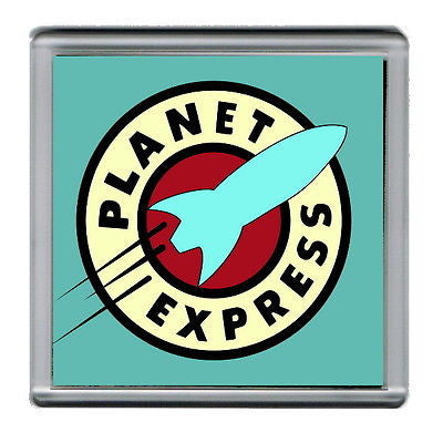 Futurama Planet Express Coaster 4 X 4 inches