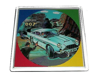 James Bond metal Lunchbox 007 Coaster 4 X 4 inches , Other - n/a, Final Score Products
