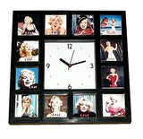Marilyn Monroe faces through the years 1946-1964 Clock with 12 pictures , Watches & Clocks - n/a, Final Score Products

