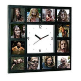 The Walking Dead Horrific Zombies Clock with 12 pictures , Watches & Clocks - n/a, Final Score Products

