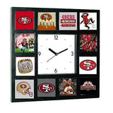 History of San Fransico 49ers logo Clock with 12 pictures , Football-NFL - n/a, Final Score Products
