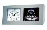 Star Wars Darth Vader Galaxy's Greatest Dad Best #1 Fathers Day Desk Table Clock , Darth Vader - n/a, Final Score Products

