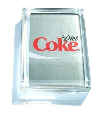 Acrylic Diet Coke Coca Cola Executive Desk Paperweight