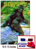 only Bigfoot Yeti Sasquatch 19 X 13  3D Limited Edition Art Print with glasses , Other - n/a, Final Score Products
