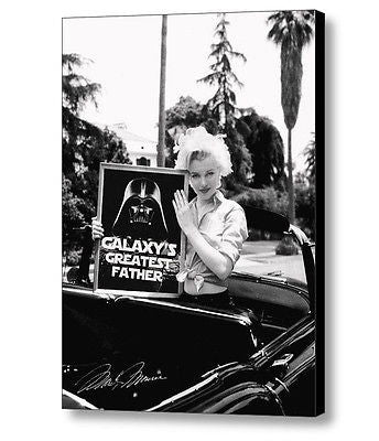 Framed Marilyn Monroe Star Wars Darth Vader Galaxys Greatest Father Dad , Other - n/a, Final Score Products
