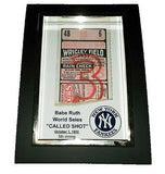 Mini New York Yankees Babe Ruth Called Shot ticket Framed Art Print  Memorabilia , Prints - n/a, Final Score Products
