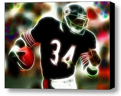 Framed Chicago Bears Walter Payton 9X11 inch Limited Edition Art Print w/COA