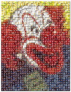 Amazing Bozo The Clown Montage mosaic LIMITED EDITION