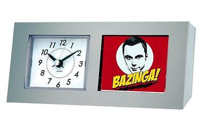 The Big Bang Theory Sheldon Cooper Bazinga Desk Table Clock , Watches & Clocks - n/a, Final Score Products
