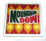 classic 1970s Mountain Mt. Dew Coaster or Change Tray , Mountain Dew - Mountain Dew, Final Score Products
