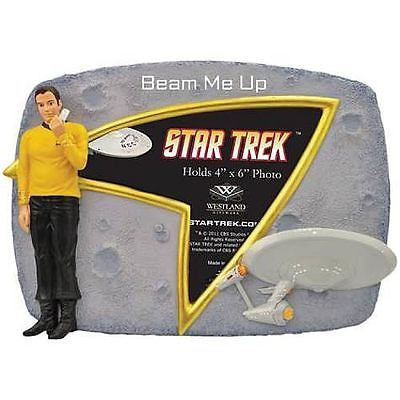 Official NEW Star Trek Captain Capt. Kirk Beam Me Up Picture Frame in great Box