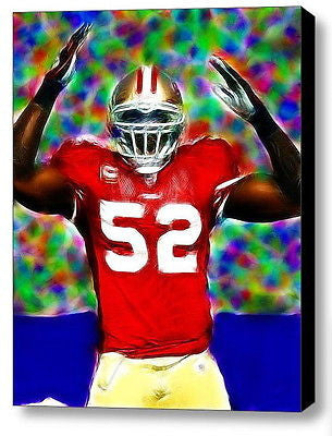 Framed Patrick Willis San Fransico 49ers 9X11 in Limited Edition Art Print w/COA