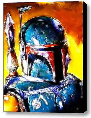 Framed Star Wars Magical Boba Fett 9X11 inch Limited Edition Art Print w/COA