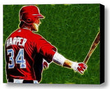 Framed Washington Nationals Bryce Harper Magical 9X11 Limited Edition Print COA , Baseball-MLB - n/a, Final Score Products
