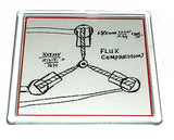 Back to the Future Flux Capacitor drawing prop Coaster 4 X 4 inches , Other - n/a, Final Score Products
