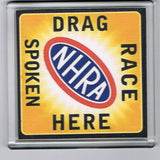 NHRA Drag Race Spoken Here hot rod racing Coaster 4 X 4 inches , Racing-NHRA - n/a, Final Score Products
