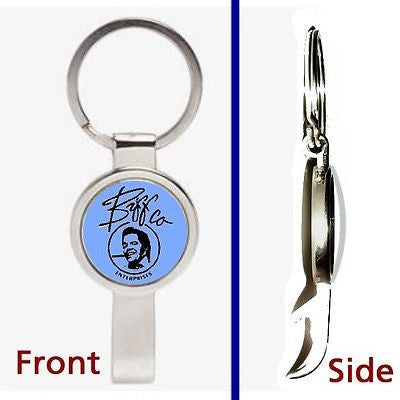 Back To The Future Biff Co. Pennant or Keychain silver secret bottle opener