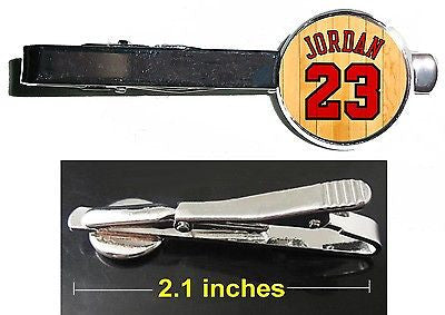 Michael Jordan Chicago Bulls Jersey Tie Clip Clasp Bar Slide Silver Metal Shiny , Basketball-NBA - n/a, Final Score Products
