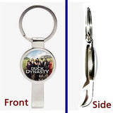 Duck Dynasty Pennant or Keychain silver tone secret bottle opener , Keyrings - n/a, Final Score Products
