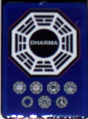 Official Lost TV Show Blue Dharma Stations Fridge Magnet big 2.5 X 3.5 inches