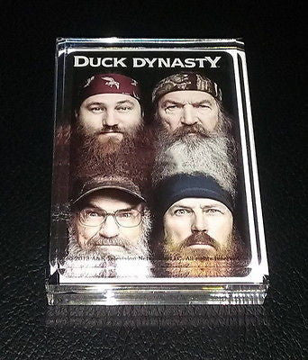 Duck Dynasty TV Show Acrylic Executive Display Piece or Desk Top Paperweight