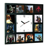 Star Wars faces of Boba Fett Clock with 12 pictures , Boba Fett - n/a, Final Score Products
