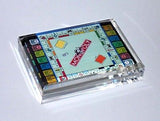 Monopoly Board and Money Acrylic Executive Desk Top Paperweight , 1990-Now - n/a, Final Score Products
