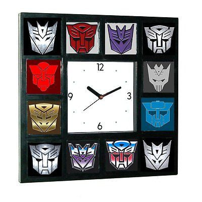History of Transformers Decepticon and Autobot Clock with 12 pictures ...