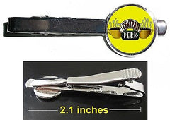Friends TV show Central Perk Tie Clip Clasp Bar Slide Silver Metal Shiny , Jewelry - n/a, Final Score Products
