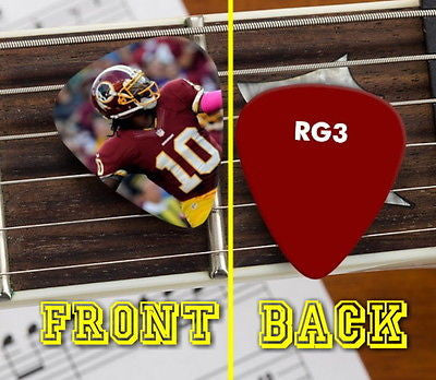 Washington Redskins Robert Griffin III RG3 Promo Premium Guitar Pic Pick