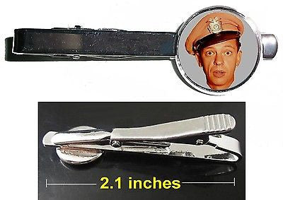 The Andy Griffith Show Barney Fife Tie Clip Clasp Bar Slide Silver Metal Shiny