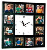 The Big Bang Theory Sheldon Cooper and his t-shirts Clock with 12 pictures , Watches & Clocks - n/a, Final Score Products
