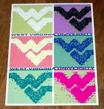 West Virginia University Mountaineers WVU pop art , College-NCAA - n/a, Final Score Products
