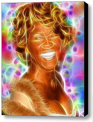 Framed Magical Whitney Houston 9X12 inch Limited Edition Art Print w/COA