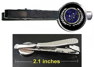 Star Trek Star Fleet Tie Clip Clasp Bar Slide Silver Metal Shiny , Original Series - n/a, Final Score Products
