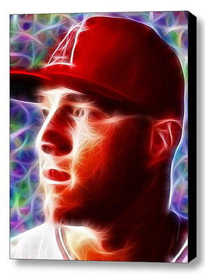 Framed Angels Mike Trout Magical 9X11 Art Print Limited Edition w/signed COA