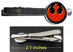 Star Wars Rebel Alliance emblem logo Tie Clip Clasp Bar Slide Silver Metal Shiny , Watches, Jewelry - n/a, Final Score Products
