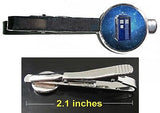 TARDIS Dr. Doctor Who Tie Clip Clasp Bar Slide Silver Metal Shiny , Dr. Who - n/a, Final Score Products
