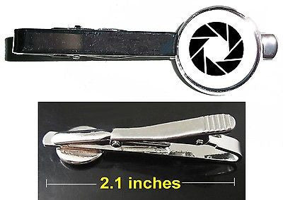 Portal 2 Aperture Laboratories Tie Clip Clasp Bar Slide Silver Metal Shiny