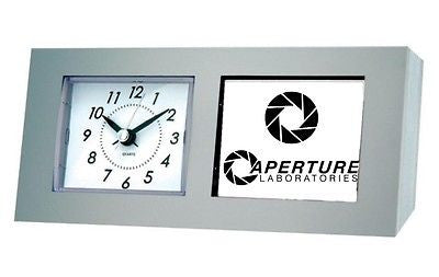 Portal 2 Aperture Laboratories Desk Table Clock