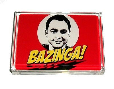 The Big Bang Theory Sheldon Cooper BAZINGA Acrylic Executive DeskTop Paperweight , Other - n/a, Final Score Products
